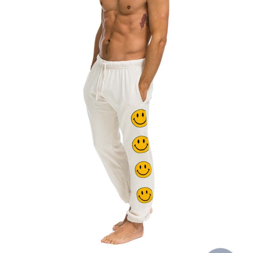 NWT Aviator Nation Smiley Sweatpants
